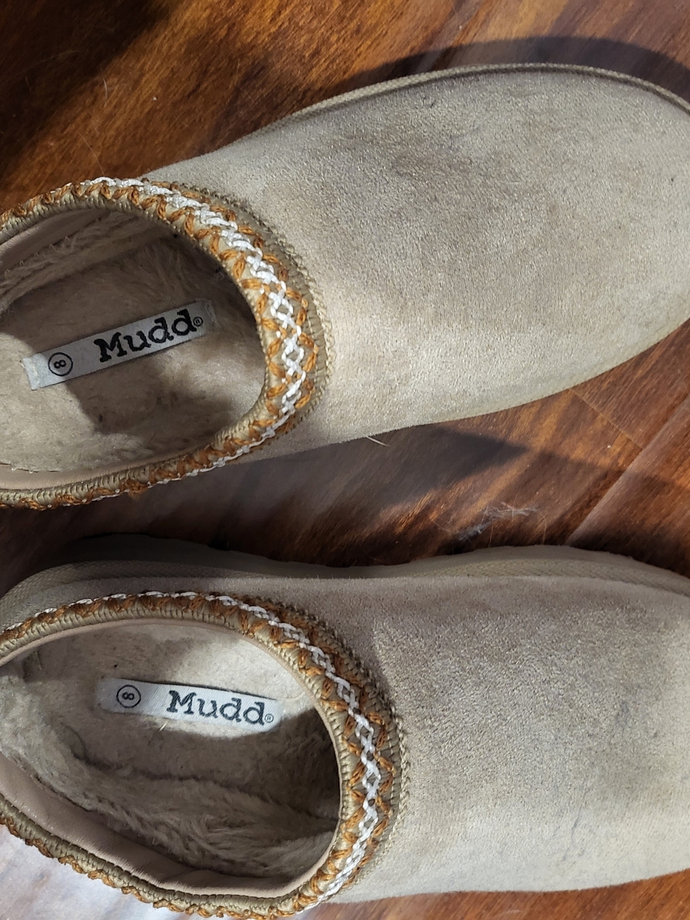 Mudd Suede Slip-On Boots in Taupe - Picture 2 of 3